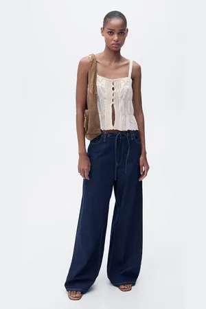 MANGO Kombiniertes Top mit Lochmusterdetails - Damen - L