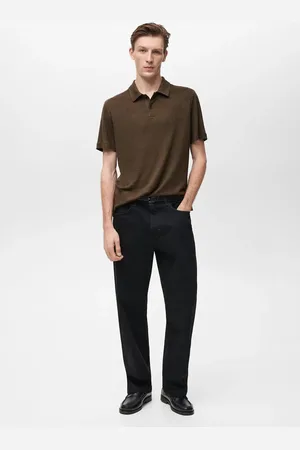MANGO Slim Fit-Poloshirt aus Leinen - Herren - S