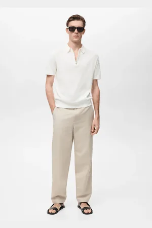 MANGO Strick-Poloshirt mit Zip-Kragen - Herren - XXL
