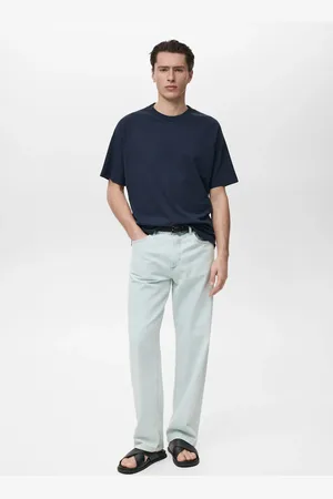 MANGO Relaxed Fit-T-Shirt aus Baumwolle - Herren - L