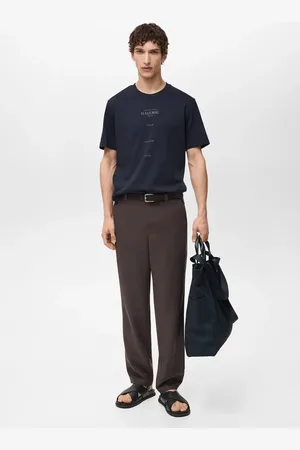 MANGO Kurzärmliges Print-T-Shirt - Herren - S