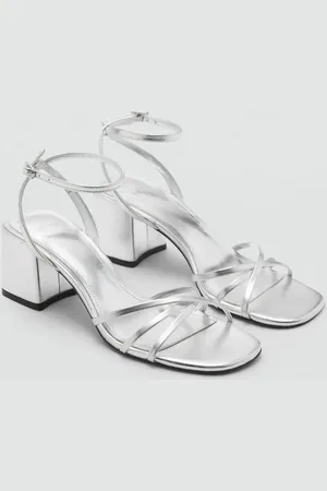 MANGO Sandal mit Absatz und gekreuzten Riemen - Damen - 42