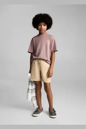 MANGO Leinen-Bermudashorts mit Gummibund - Kinder - 10