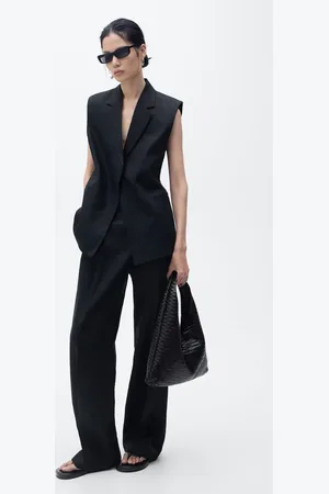 MANGO Leinen-Anzugweste - Damen - XXS