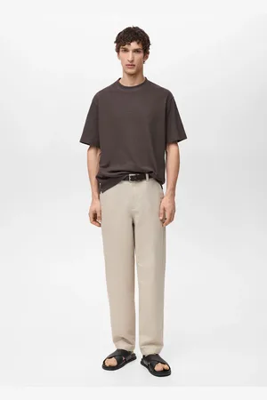 MANGO Strukturiertes Relaxed Fit-T-Shirt - Herren - XL