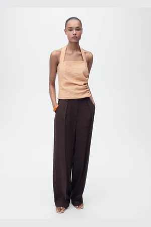 MANGO Lyocell-Top mit gerafftem Detail - Damen - M