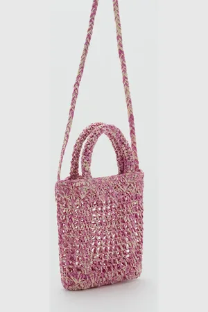 MANGO Kleine Raffiabast-Tasche - Kinder - Einheitsgröße