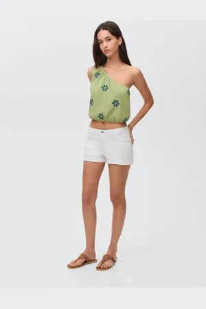 MANGO Asymmetrisches Top mit Stickerei - Mädchen - S
