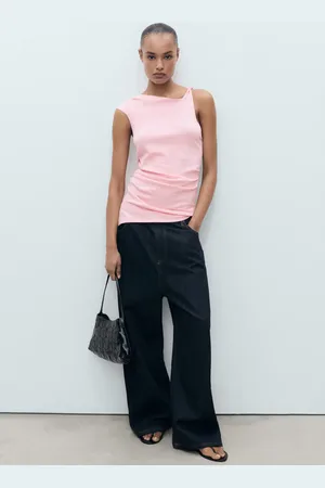 MANGO Asymmetrisches Feinstricktop - Damen - L