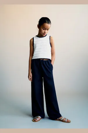 MANGO Hose aus Baumwoll-Leinen-Gemisch - Kinder - 7-8 Jahre