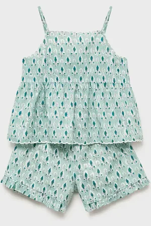 MANGO Kurzer Rüschen-Pyjama - Kinder - 7-8 Jahre