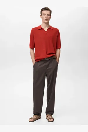 MANGO Strukturiertes Strick-Poloshirt - Herren - L