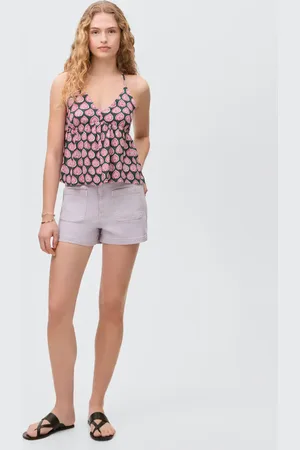 MANGO Gemustertes Top mit Schleife - Mädchen - S