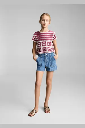 MANGO Gerade Jeans-Shorts - Kinder - 9