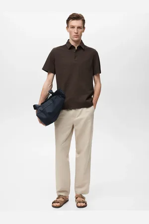 MANGO Poloshirt aus Seersucker-Baumwolle - Herren - L