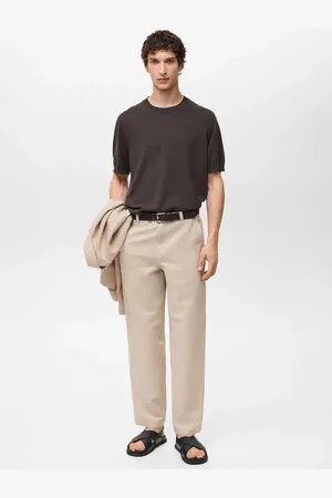 MANGO Regular-Fit-Leinenhose - Herren - 46