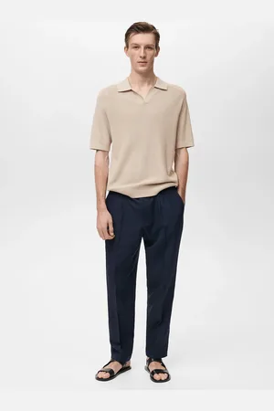 MANGO Strukturiertes Strick-Poloshirt - Herren - L