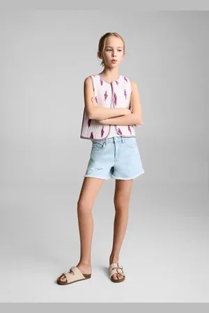 MANGO Jeansshorts mit ausgefranstem Saum - Kinder - 8
