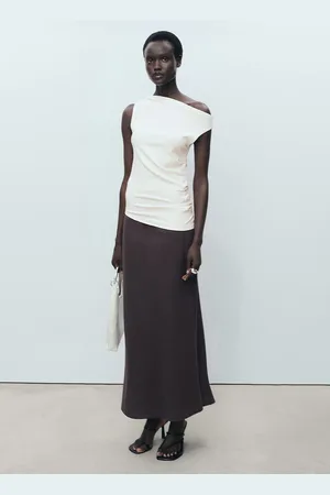 MANGO Asymmetrisches Top aus Modal - Damen - XS