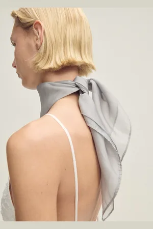 MANGO Unifarbenes Chiffon-Halstuch - Damen - Einheitsgröße