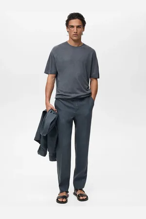 MANGO Gerade Hose aus 100 % Leinen - Herren - 46