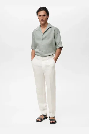 MANGO Bundfaltenhose aus Leinengemisch - Herren - 40