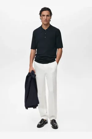 MANGO Feinstrick-Poloshirt aus Lyocell - Herren - L