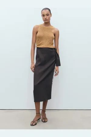 MANGO Lurex-Top mit Lochmuster - Damen - XS