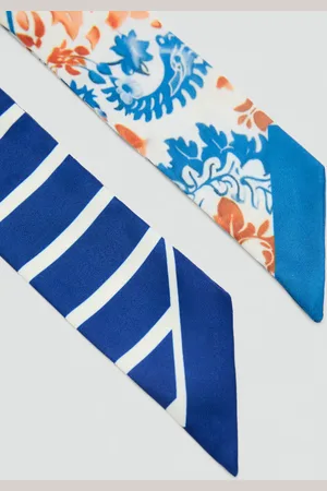 MANGO 2er-Set gemusterte Halstücher - Damen - Einheitsgröße