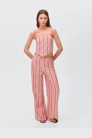MANGO Gerade Hose mit Streifenmuster - Mädchen - XS