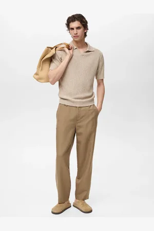 MANGO Strukturiertes Strick-Poloshirt aus Baumwolle - Herren - S