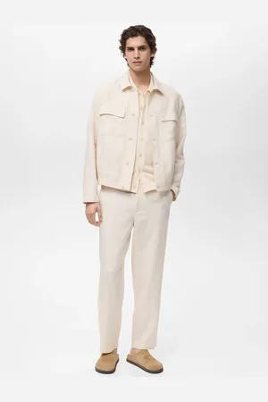 MANGO Leinenhose mit Gummibund - Herren - 42