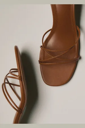 MANGO Sandal mit Absatz und gekreuzten Riemen - Damen - 42