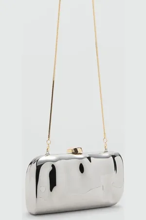 MANGO Clutch mit Kettenhenkel - Damen - Einheitsgröße