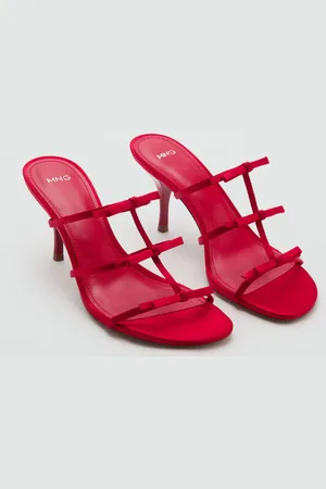MANGO Riemchen-Sandalette mit Schleifendetail - Damen - 39