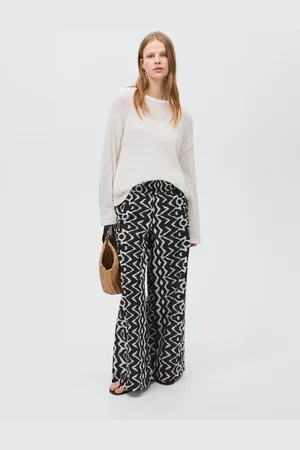 MANGO Gerade Printhose - Mädchen - M