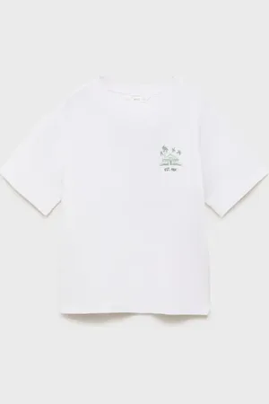MANGO T-Shirt mit Tropen-Print - Kinder - 7-8 Jahre