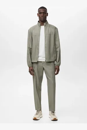 MANGO Bundfaltenhose aus Leinen - Herren - 40