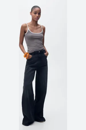 MANGO Top aus Lyocell mit Kontrastborte - Damen - XL