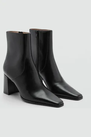 MANGO Stiefelette mit Blockabsatz - Damen - 36