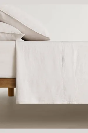 MANGO Oberlaken aus gewaschenem Leinen für Bett 135 cm - Home - 135/140 cm Bett