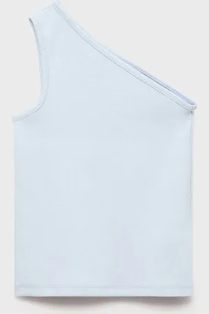 MANGO Asymmetrisches Top mit Rippmuster - Kinder - 13-14 Jahre