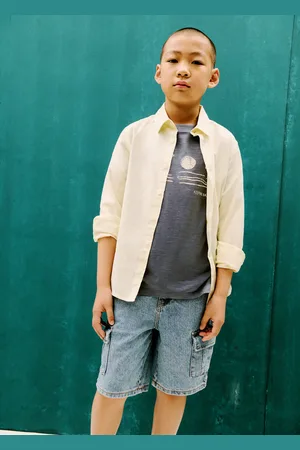 MANGO T-Shirt mit Palmenaufdruck - Kinder - 9-10 Jahre