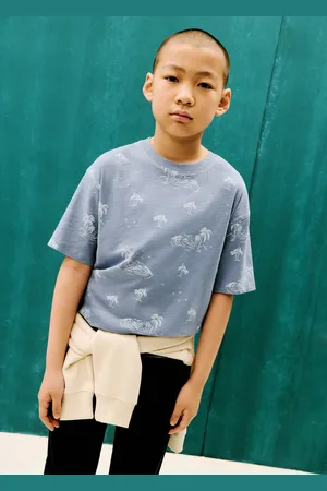 MANGO T-Shirt mit Palmenaufdruck - Kinder - 9-10 Jahre