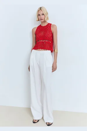MANGO Häkel-Top - Damen - M