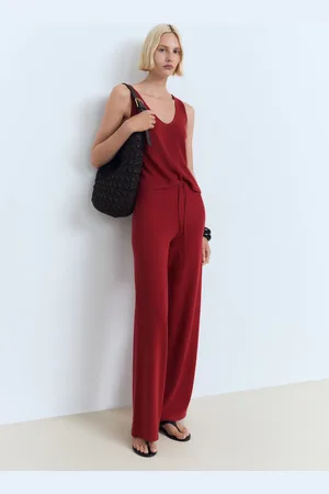 MANGO Strick-Top mit V-Ausschnitt - Damen - L