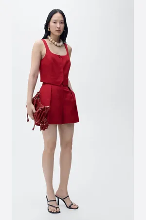 MANGO Leinenmischung Sakko-Weste - Damen - XXL