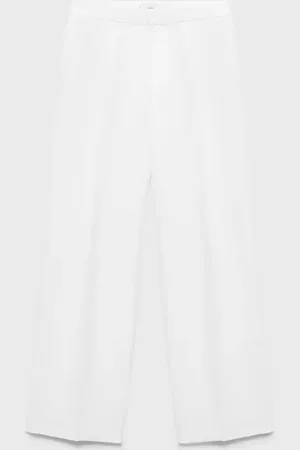 MANGO Bundfaltenhose aus Leinengemisch - Damen - 34