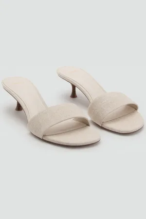 MANGO Sandale mit Kitten-Absatz - Damen - 40