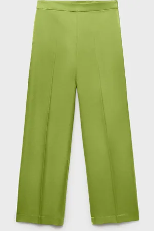 MANGO Satinierte gerade Hose - Damen - M